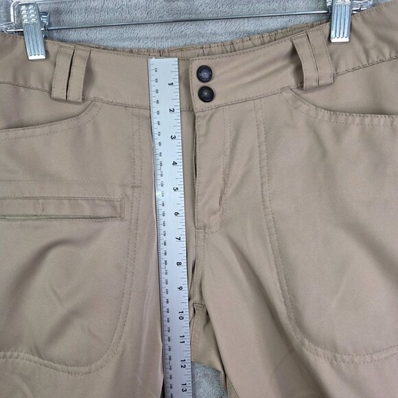 Womens Beige Magellan Outdoors Convertible Cargo Pants Polyester Size M - Picture 6 of 10